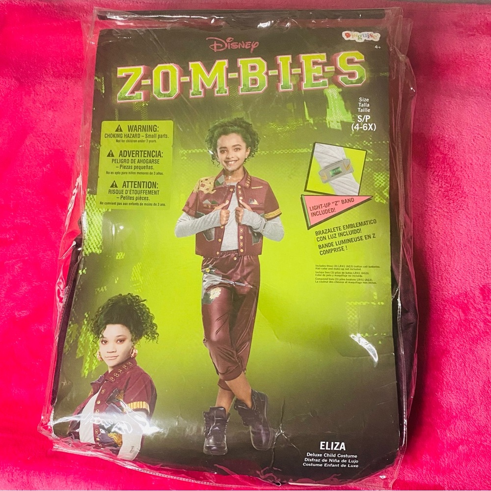 Disney zombies size small (4-6x) Eliza Deluxe Child Costume Wig NOT included